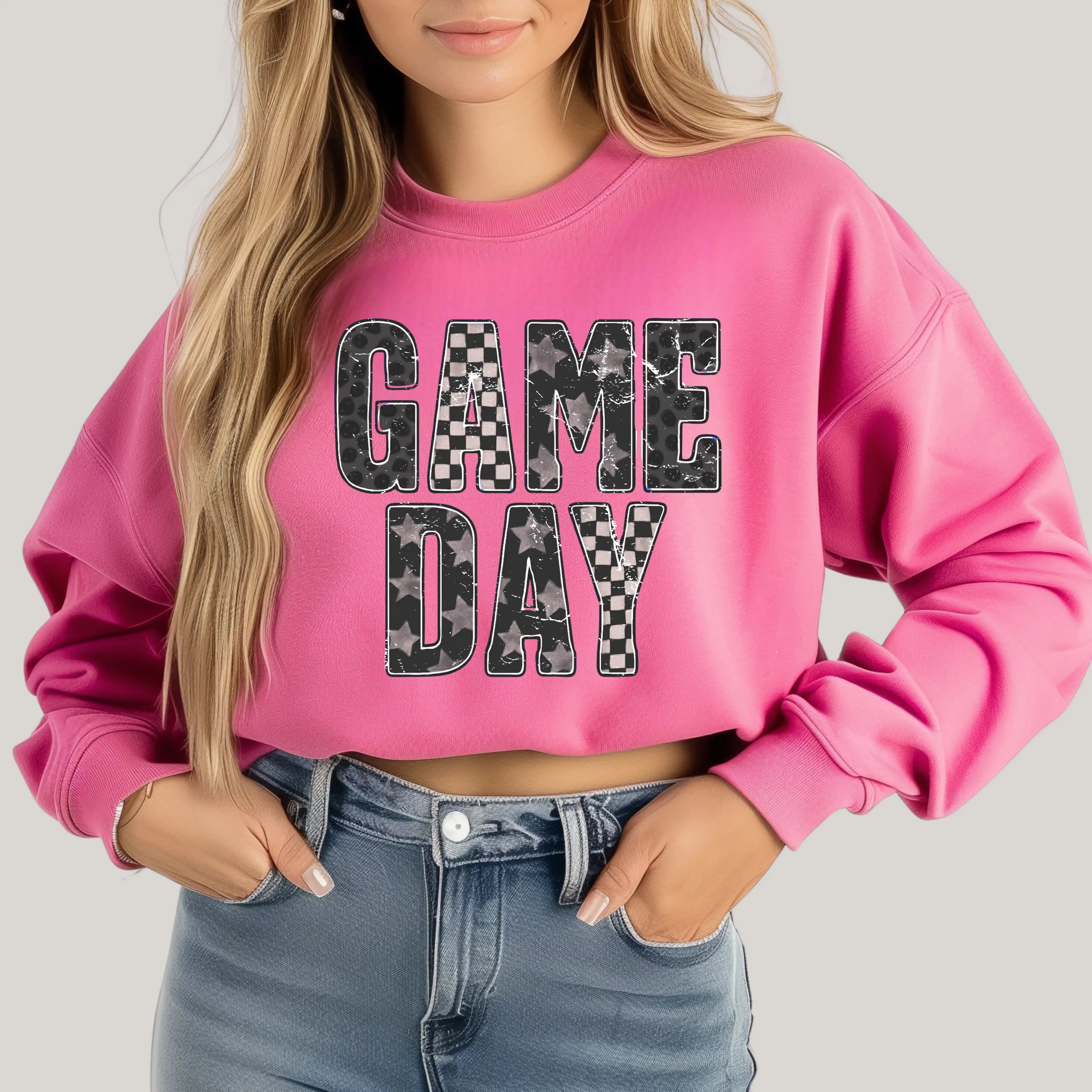 Edgy Gameday in Pink Sweatshirt