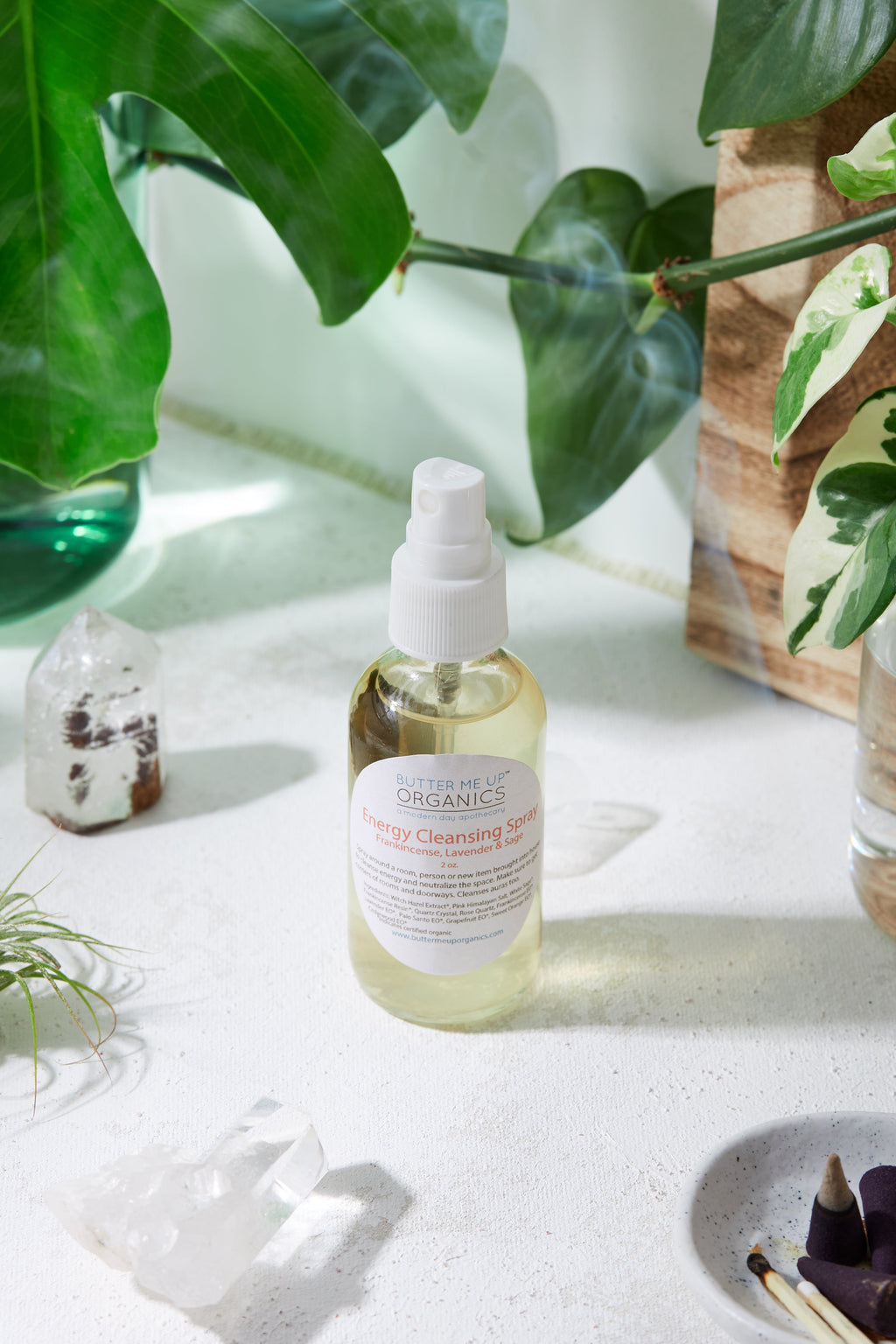 Organic Energy Cleansing Spray / Smudge Spray / Space Clearing / Energy Cleansing / Aura Cleansing / Purifying / Cleanse Negative Energy / in - Home photo