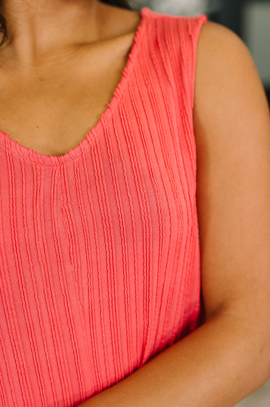 Everything She Wants Sleeveless Maxi Dress in Coral in - Womens photo