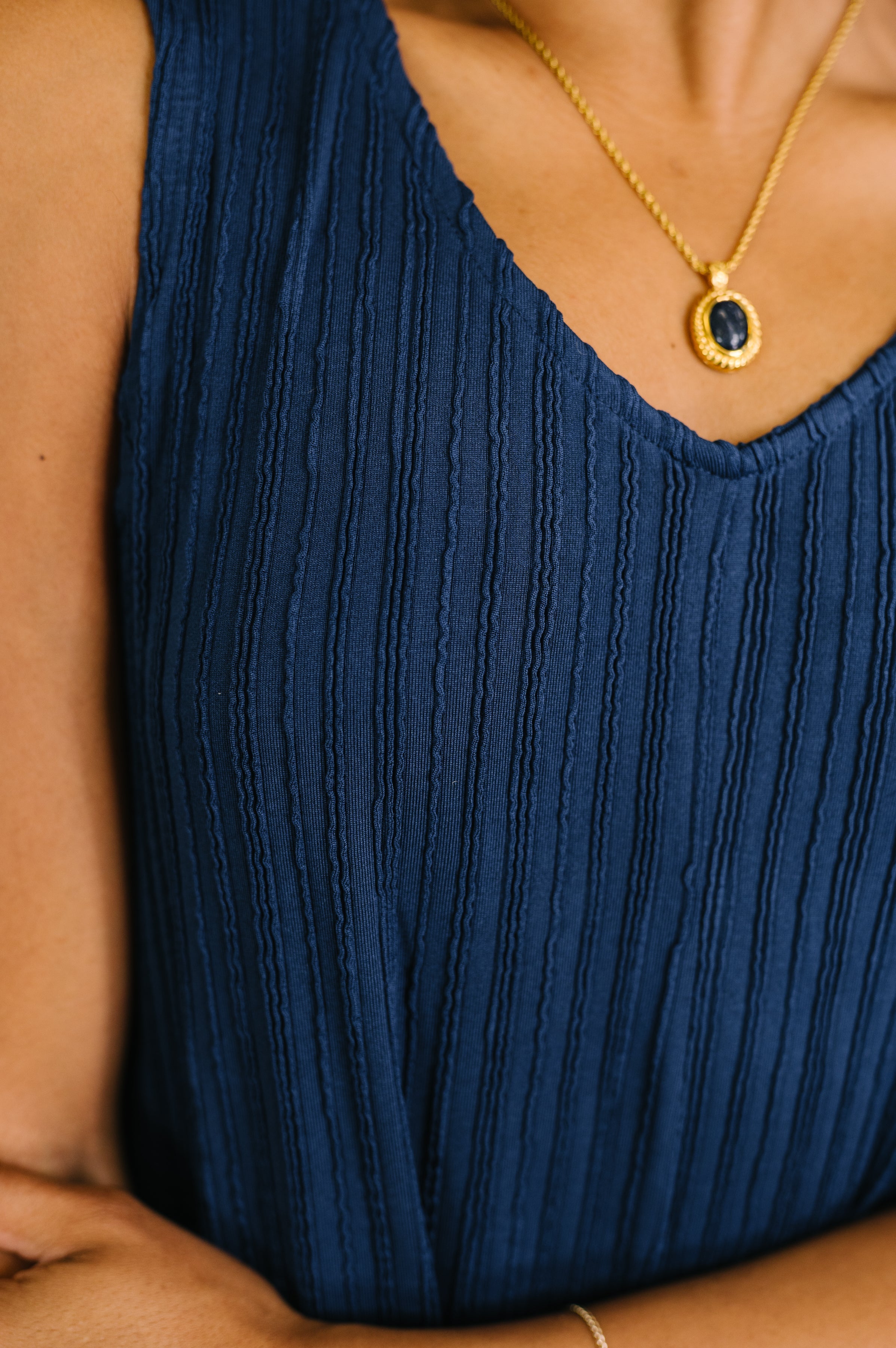 Everything She Wants Sleeveless Maxi Dress in Navy in - Womens photo