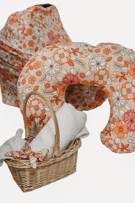 Peach Fuzz Nursing Pillow Cover in - photo