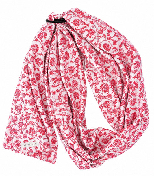 Little Mae & Co. Red Chinoiserie Ring Sling Carrier -