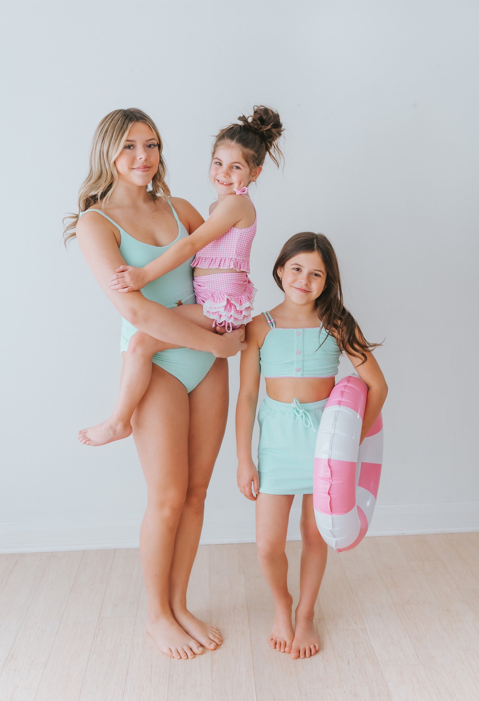 Paradise Pink Gingham High Waisted Bikini in - Swimwear photo