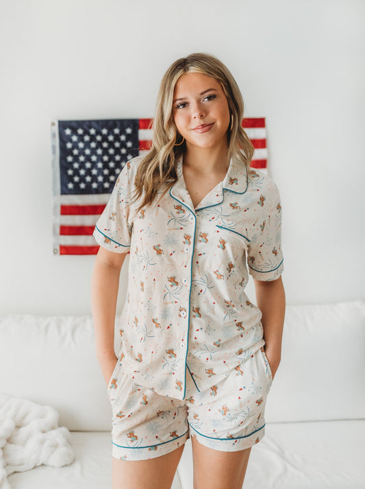 *PREORDER* Adult Liberty Bears Unisex Comfort Set in - Loungewear photo