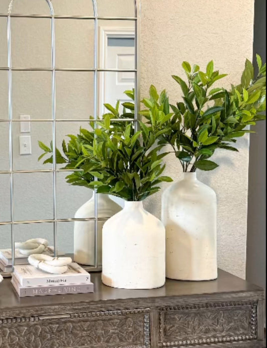 Artificial Bay Leaf Stems - Bundle of 4 in - Florals photo
