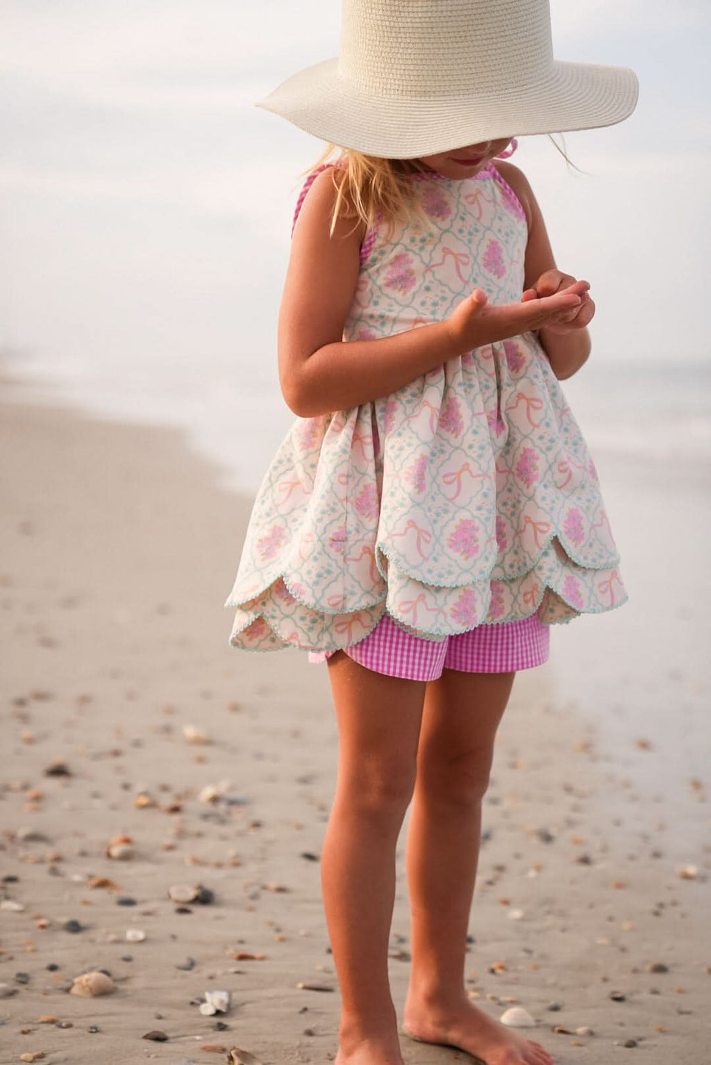 Floral Fancies Scallop Tunic Set - SwagglyLife Home & Fashion