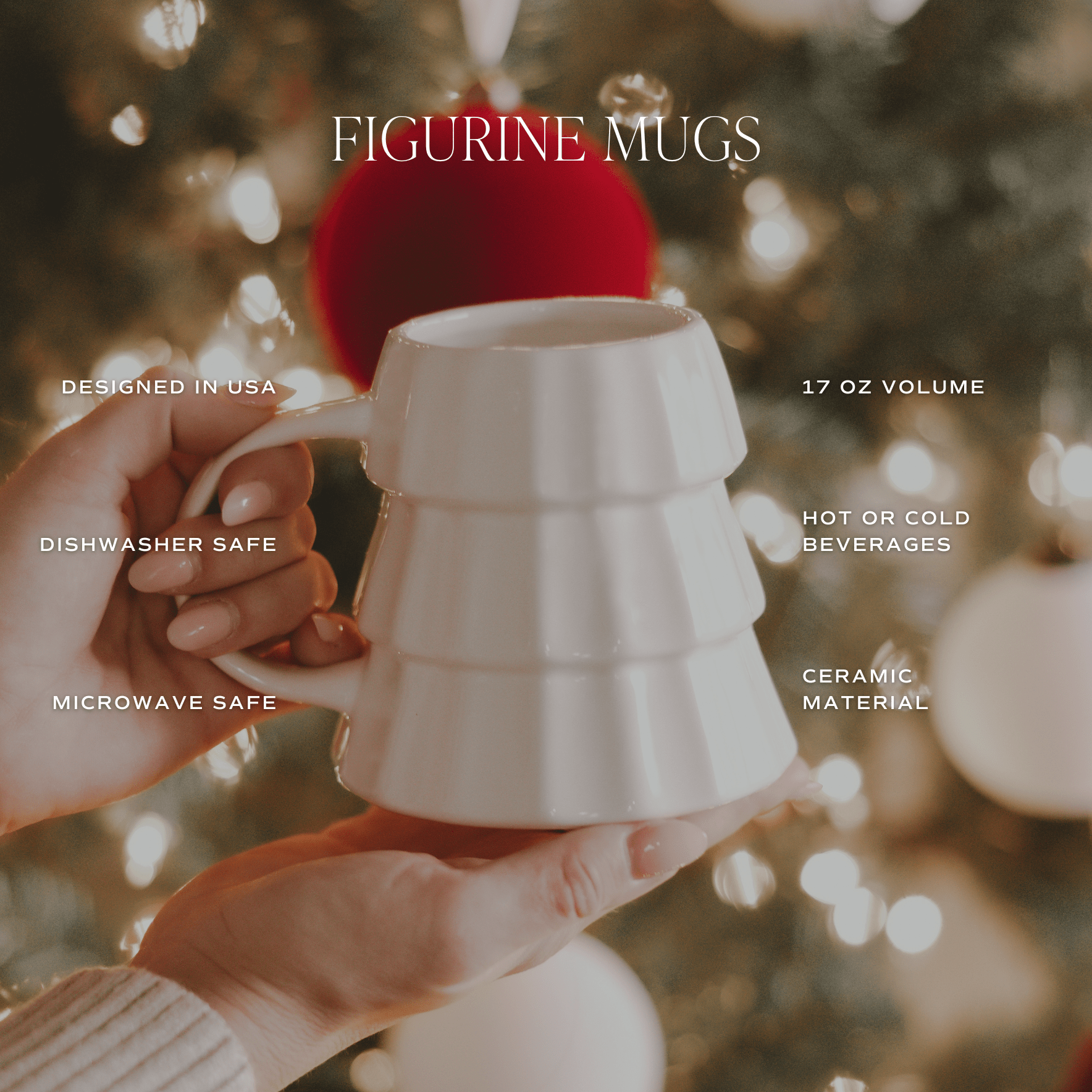 Green Tree 17oz. Figurine Coffee Mug - SwagglyLife Home & Fashion