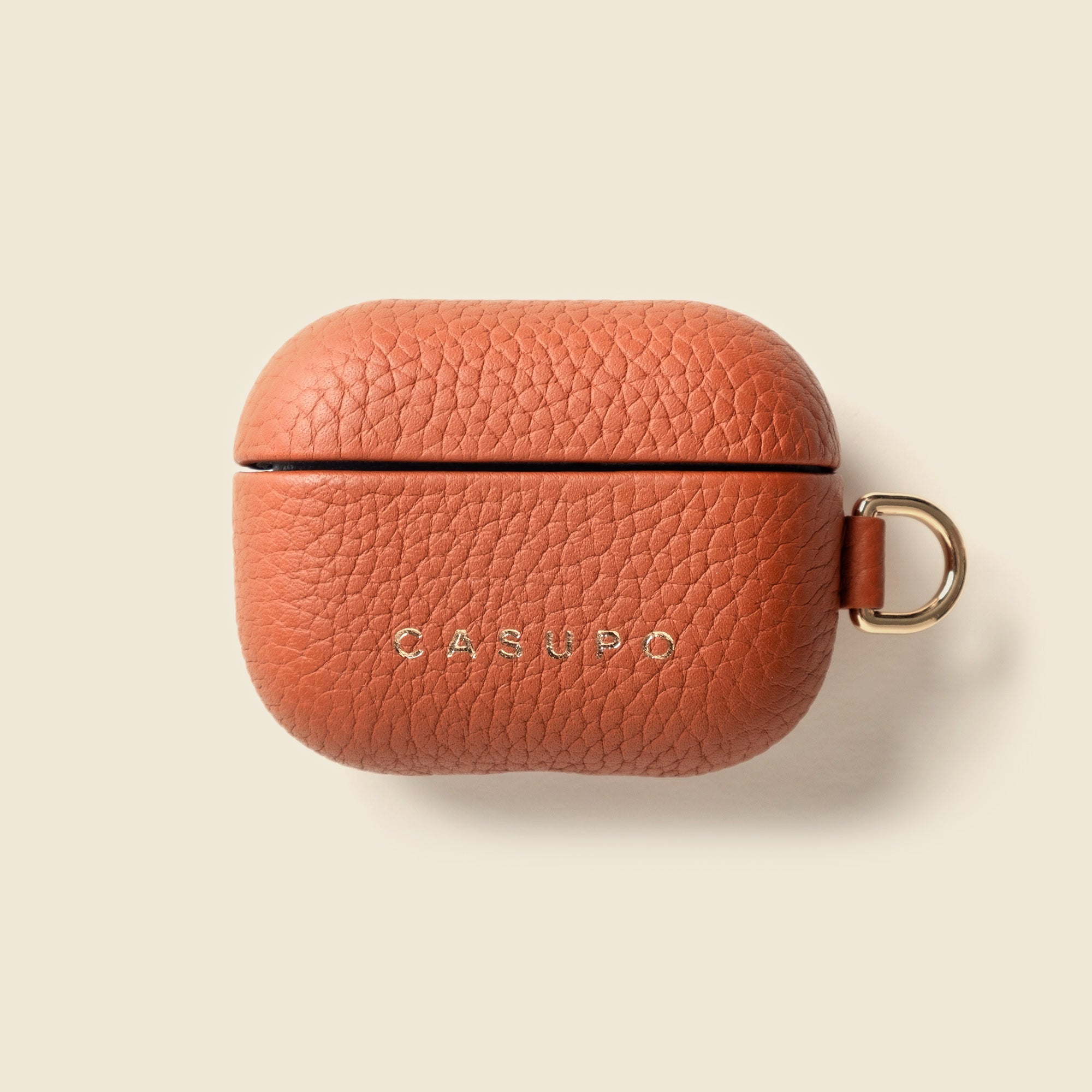 CASUPO Leather Airpod Case - Tan in - Small Leather Goods photo