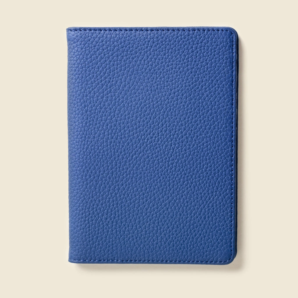 Leather Passport Wallet with RFID Shield- Cobalt in - Small Leather Goods photo