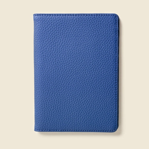 Leather Passport Wallet with RFID Shield- Cobalt in - Small Leather Goods photo
