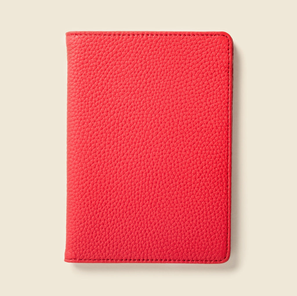 Leather Passport Wallet with RFID - Red in None - Small Leather Goods photo