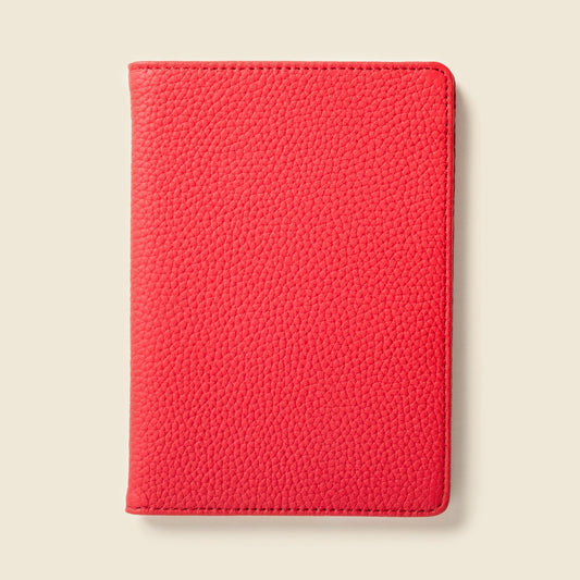 Leather Passport Wallet with RFID - Red in None - Small Leather Goods photo