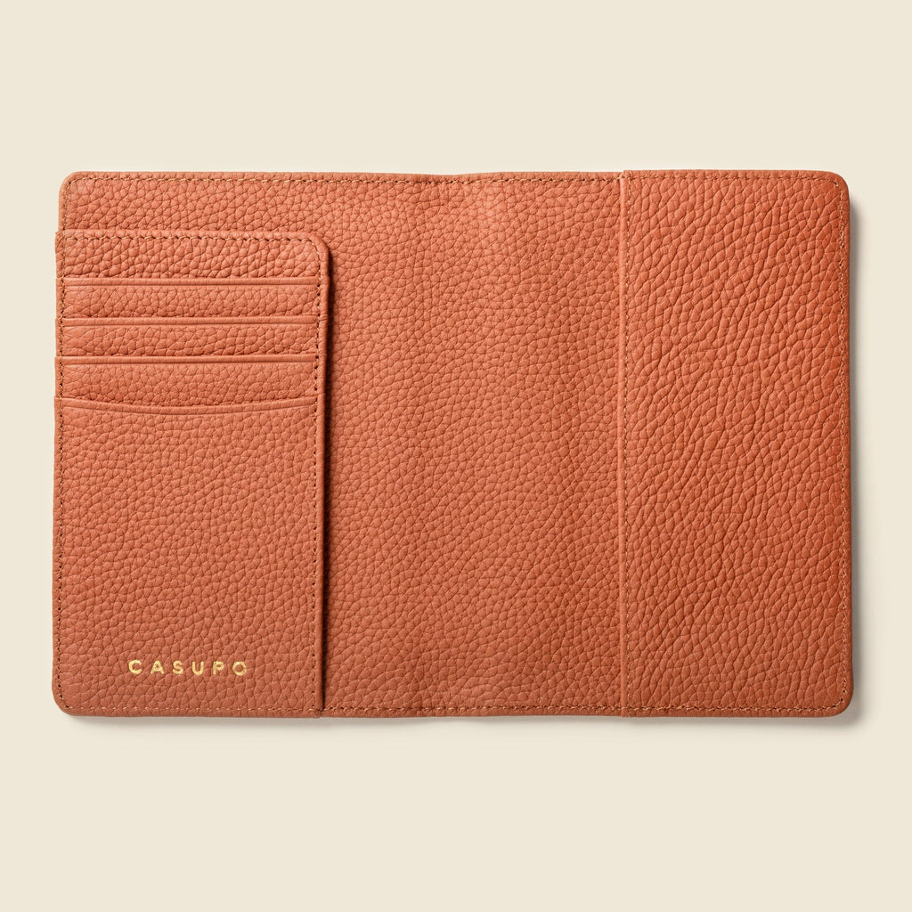 Leather Passport Wallet with RFID - Tan in - Small Leather Goods photo