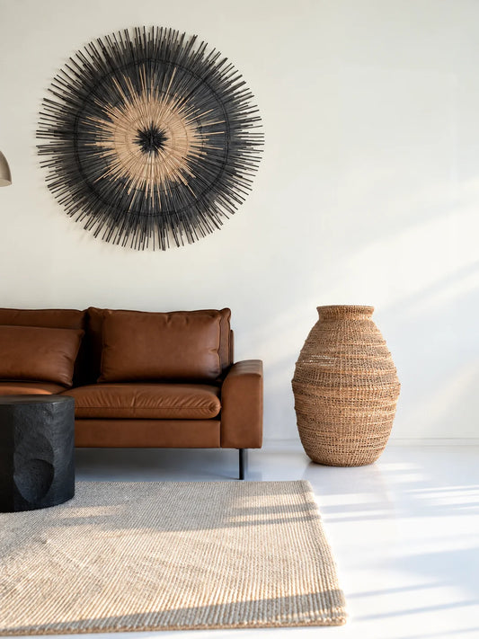 Eclipse Handwoven Palm Wall Hanging | Malawi -