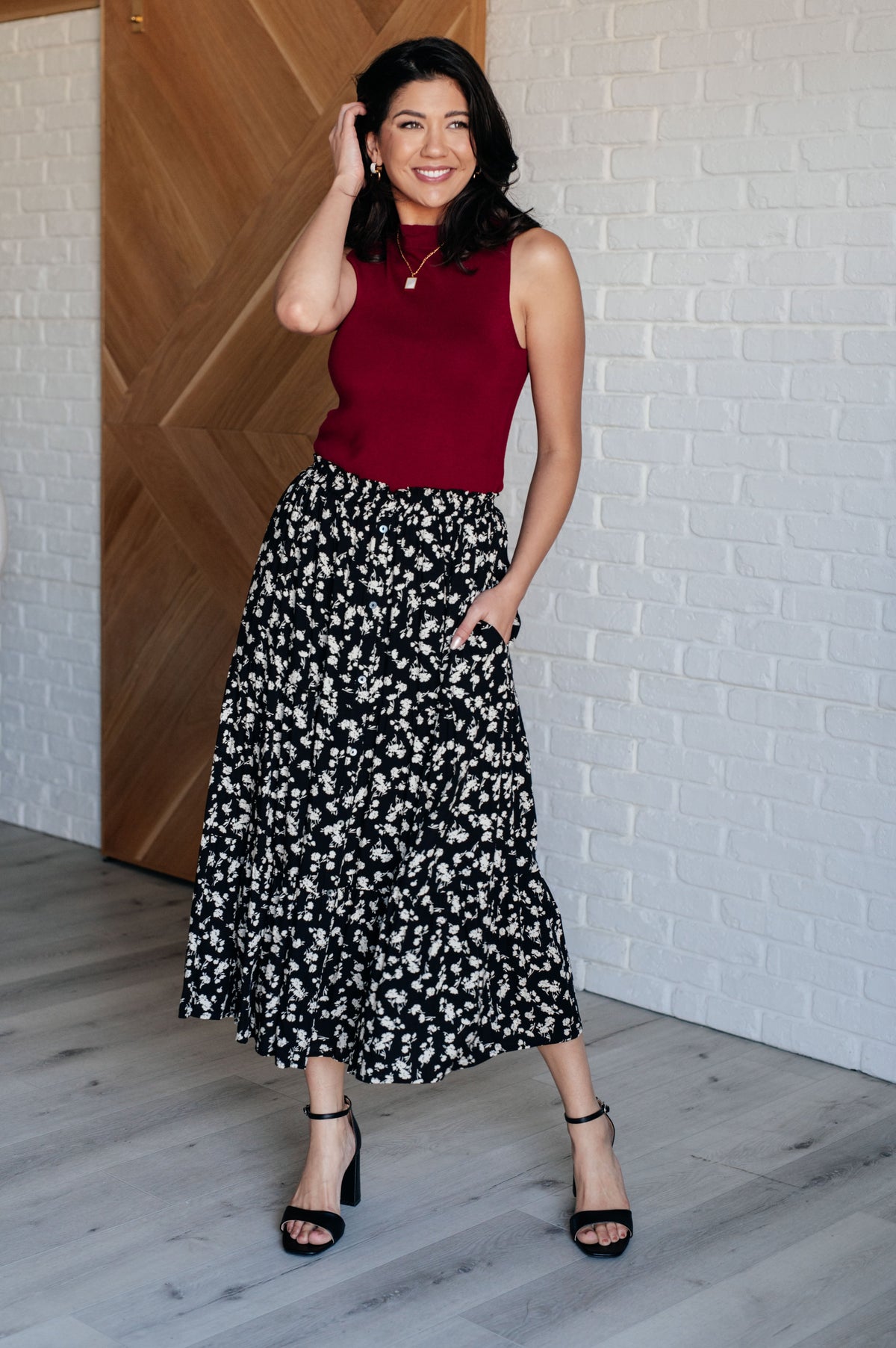 Fielding Flowers Floral Skirt - SwagglyLife Home & Fashion