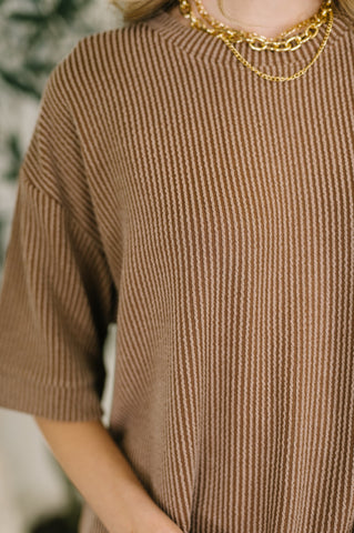 Fight the Feeling Top and Bottom Set in Brown in - Womens photo