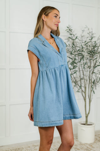 First Rodeo Denim Dress in - Womens photo