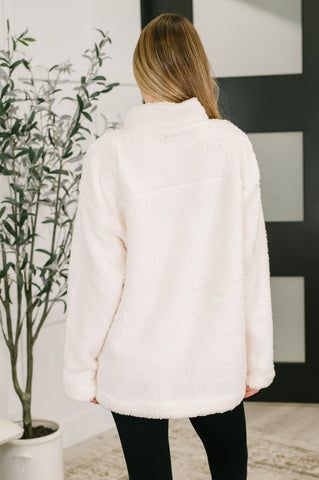 Fluffy Flurry Snap Button Pullover in - Womens photo