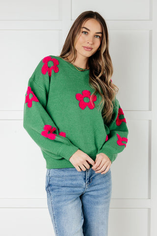 Follow Your Heart Drop Shoulder Sweater in - Tops photo