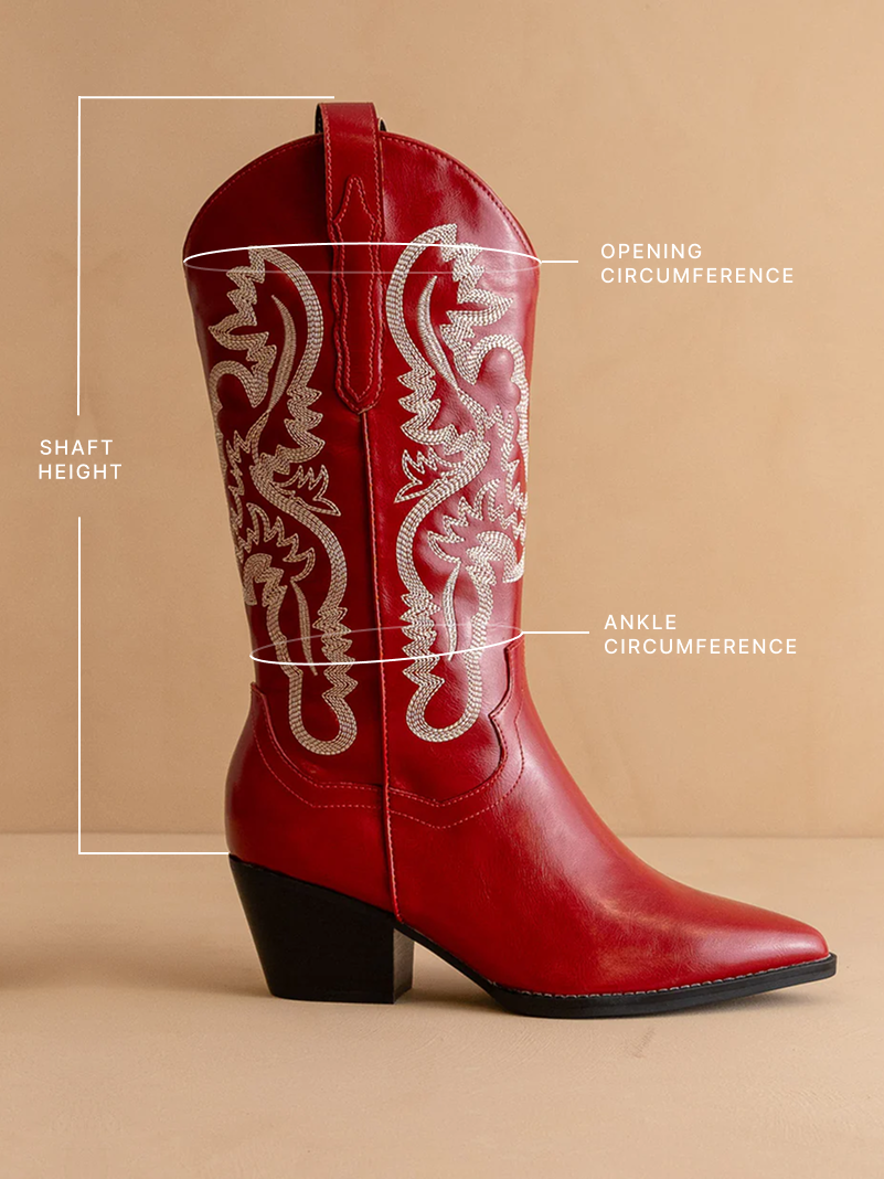 The Amaya | Cherry Classic Western Cowgirl Boot in - BOOTS & BOOTIES photo