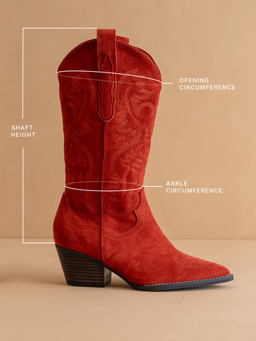 The Amaya | Red Classic Cowgirl Boot in - BOOTS & BOOTIES photo