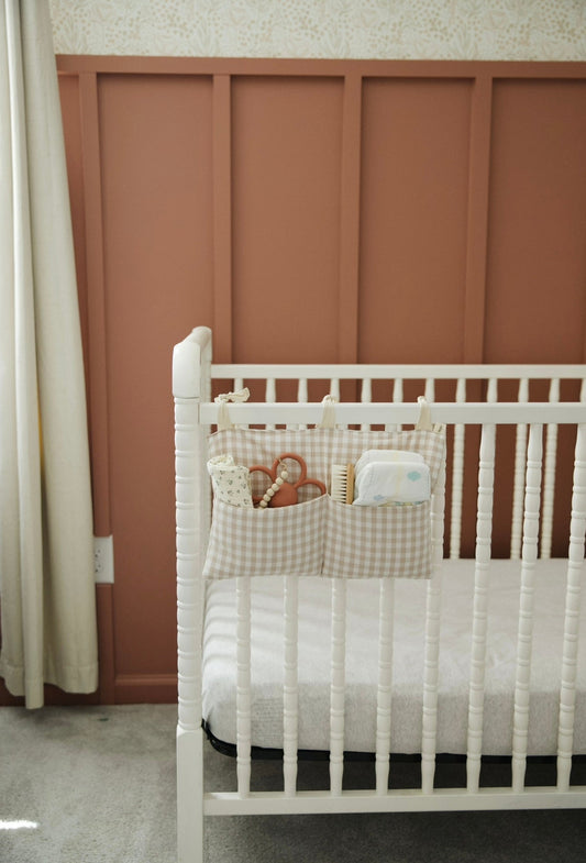 Haven Baby Crib Diaper Caddy Storage Organizer Nursery Room in - Baby Crib Storage photo