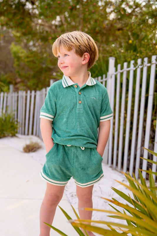 Lanier Bamboo Terry Set - Emerald in - Outfit Sets photo