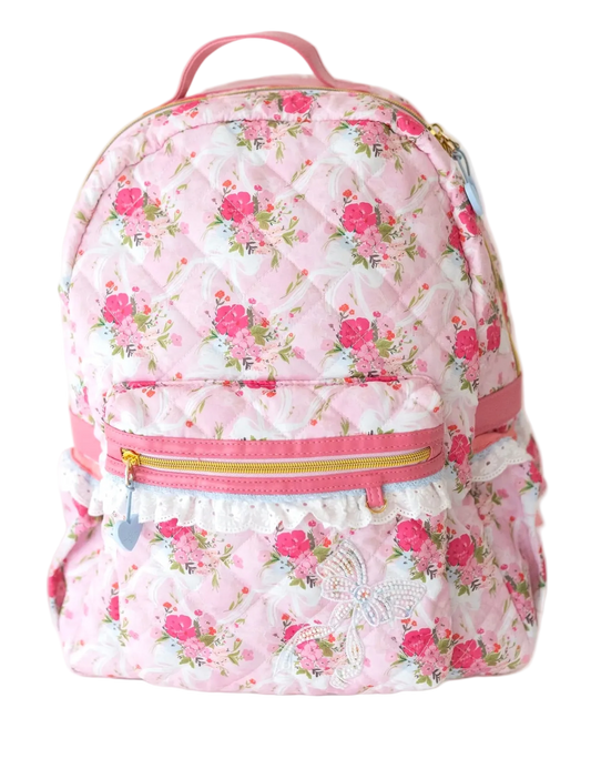 *PREORDER* Quilted Backpack ~ Floral Finery in - photo