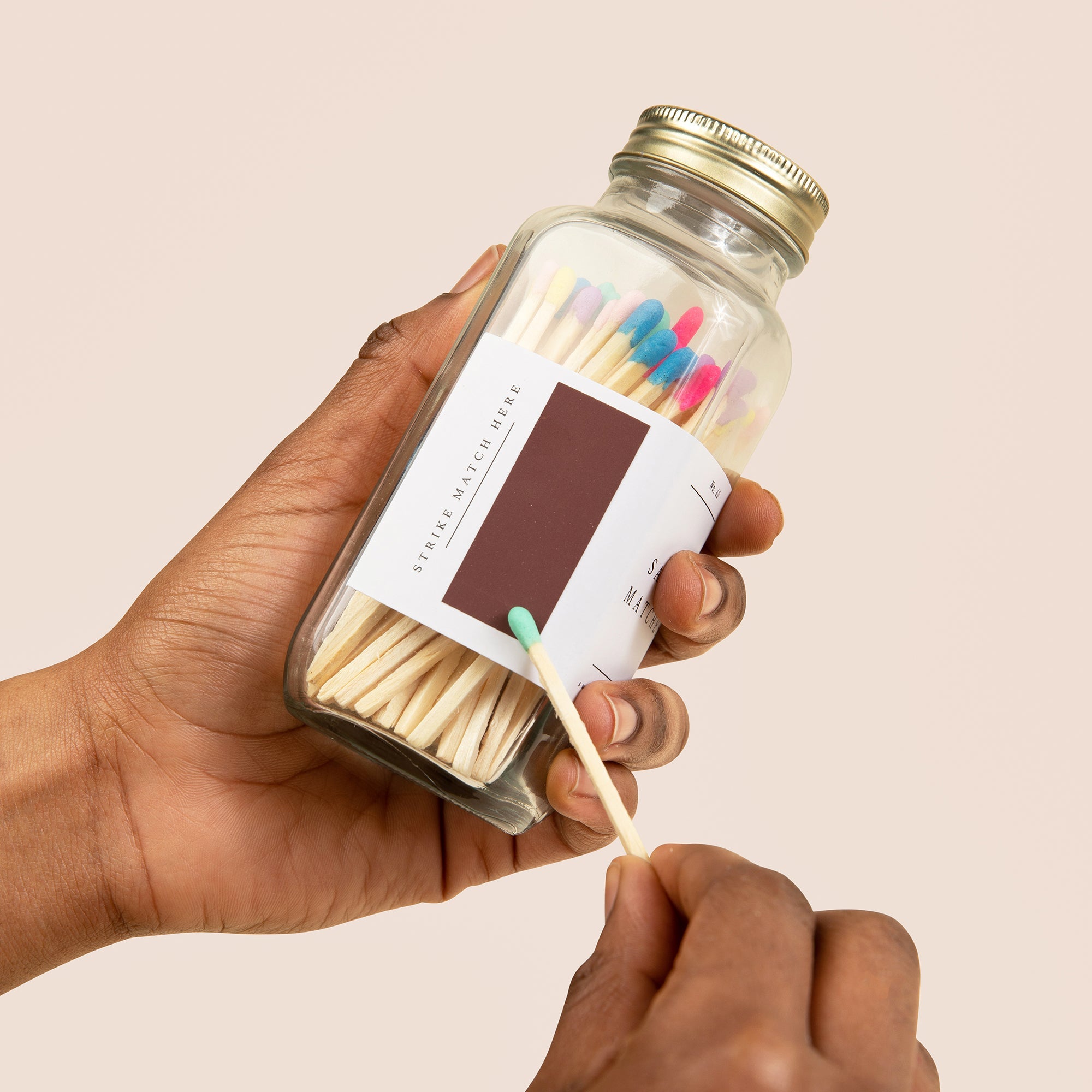 Multicolor Rainbow Safety Matches - 60 Count, 3.75" - SwagglyLife Home & Fashion