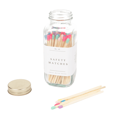 Multicolor Rainbow Safety Matches - 60 Count, 3.75" - SwagglyLife Home & Fashion