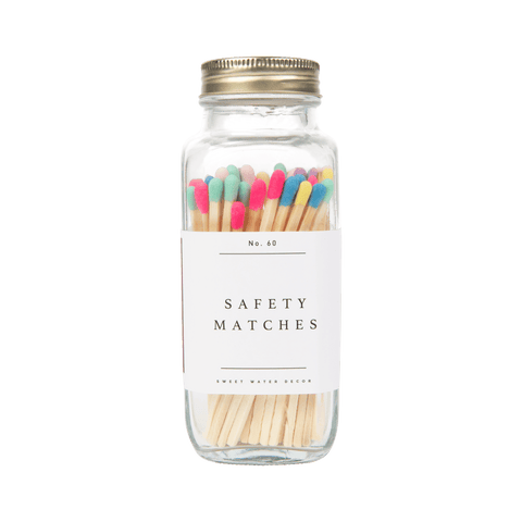 Multicolor Rainbow Safety Matches - 60 Count, 3.75" - SwagglyLife Home & Fashion