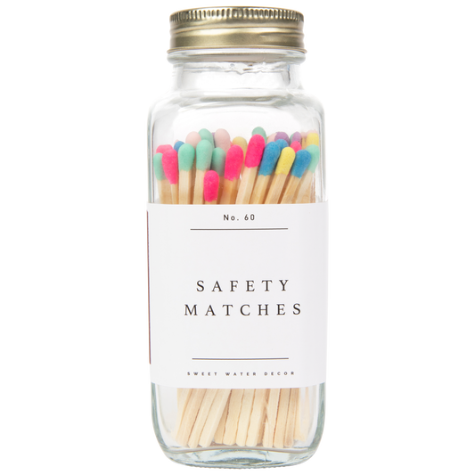 Multicolor Rainbow Safety Matches - 60 Count, 3.75" in - Matches photo