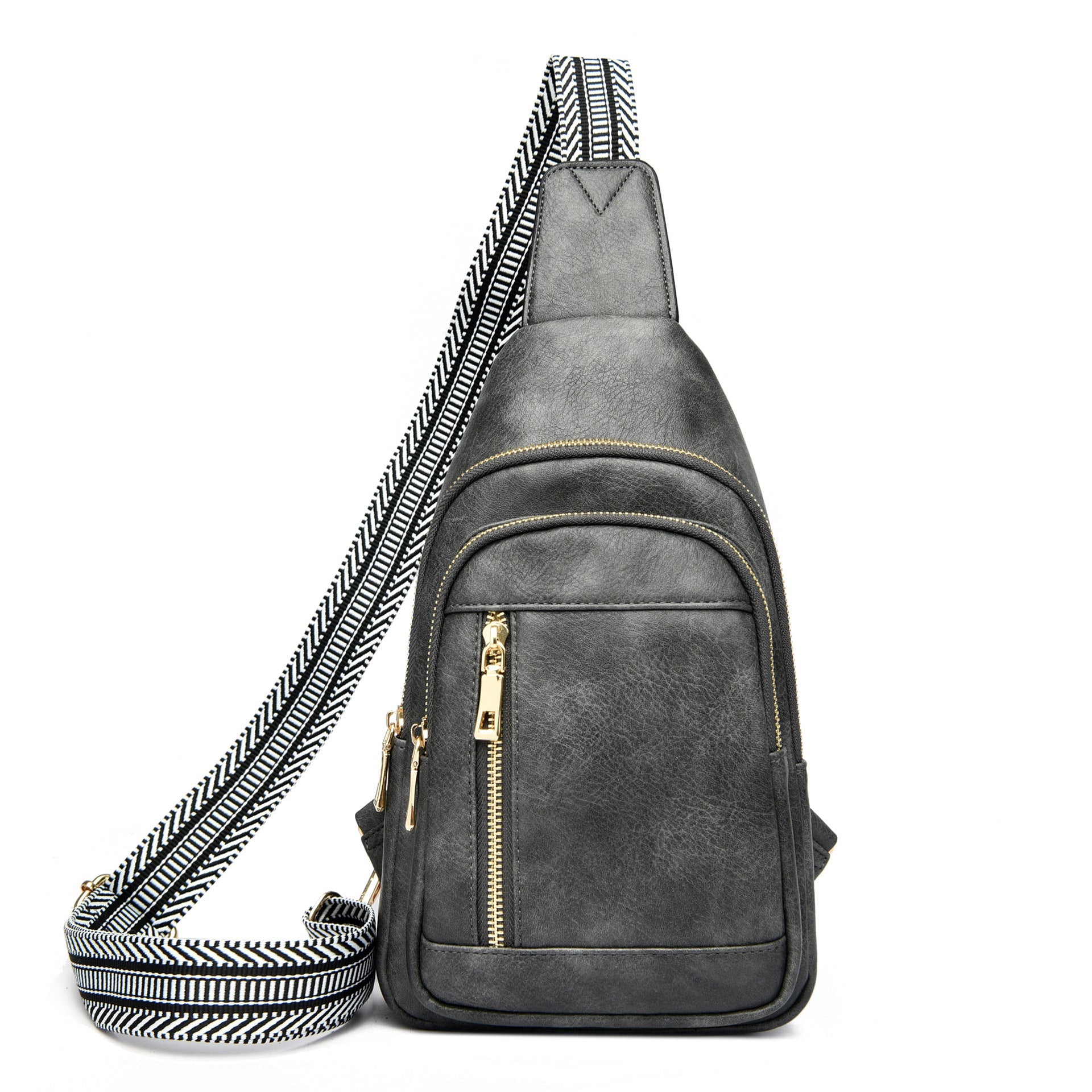 Genevive Sling Crossbody in Gray - photo