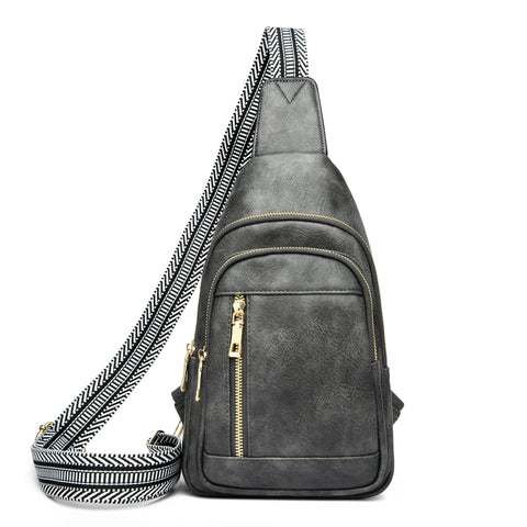 Genevive Sling Crossbody in Gray - photo