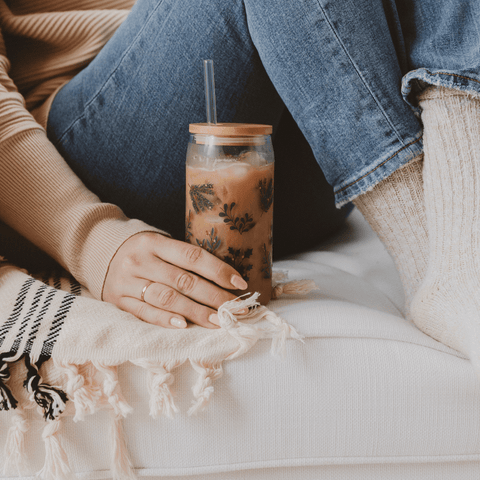 Holly Can Glass - 17 oz - SwagglyLife Home & Fashion