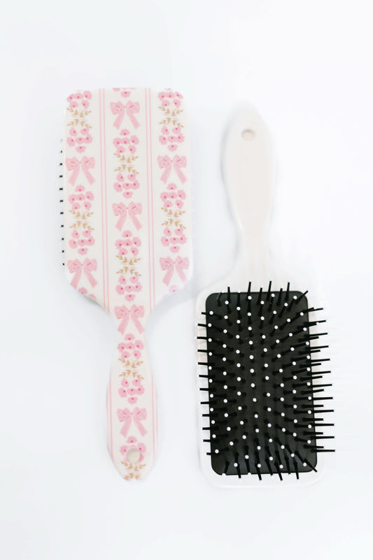 Girly Girl Bow and Floral Hair Brush in - Womens photo