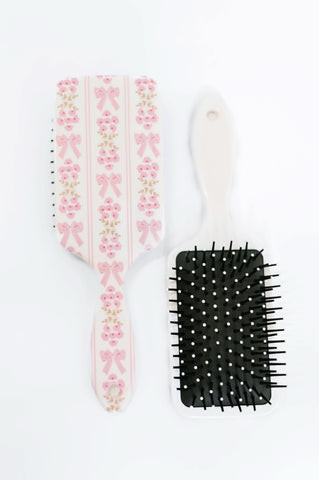 Girly Girl Bow and Floral Hair Brush in - Womens photo
