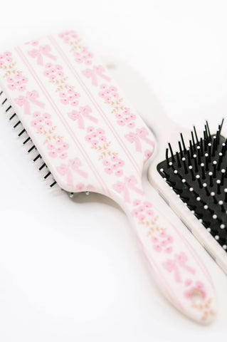 Girly Girl Bow and Floral Hair Brush in - Womens photo