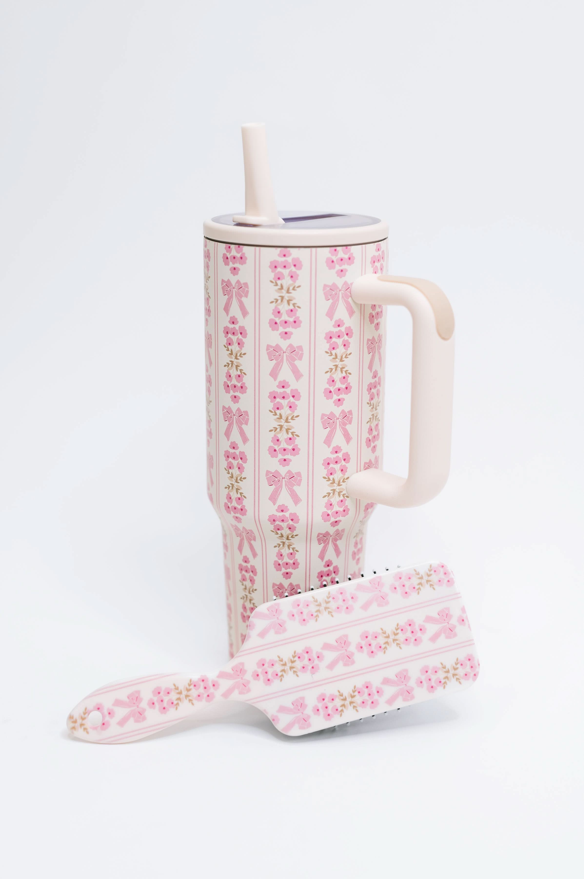 Girly Girl Bow and Floral Tumbler in - Womens photo