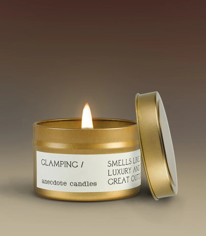 Glamping in Travel Tin - candles photo