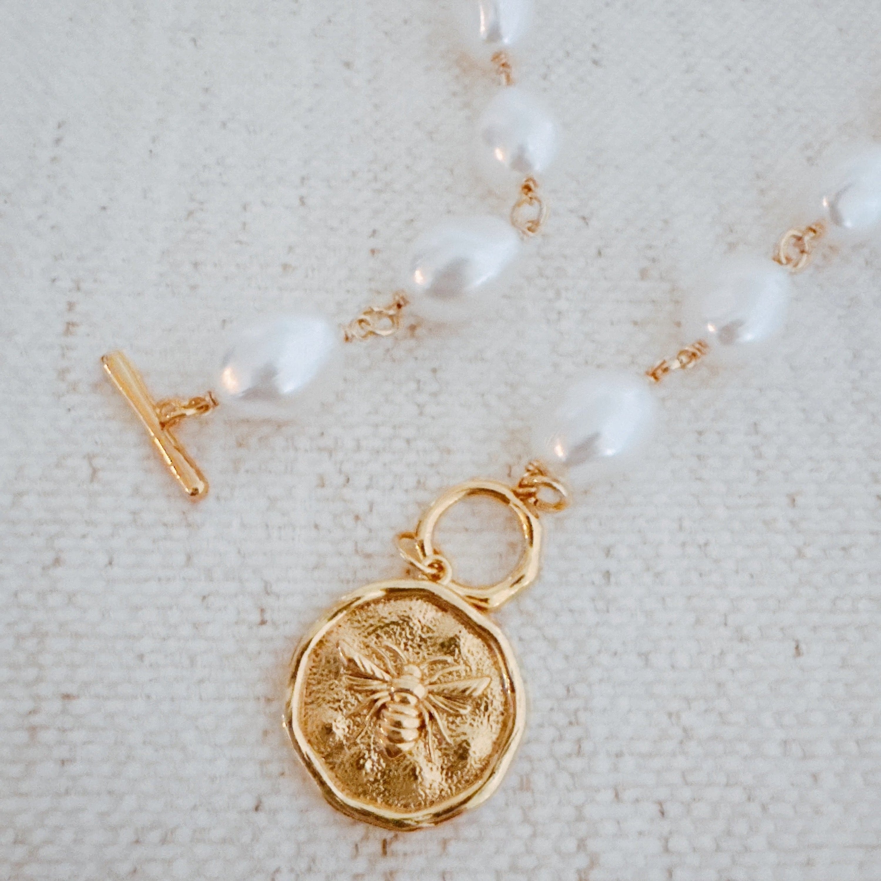 Golden Bee Baroque Necklace in - Jewelry photo