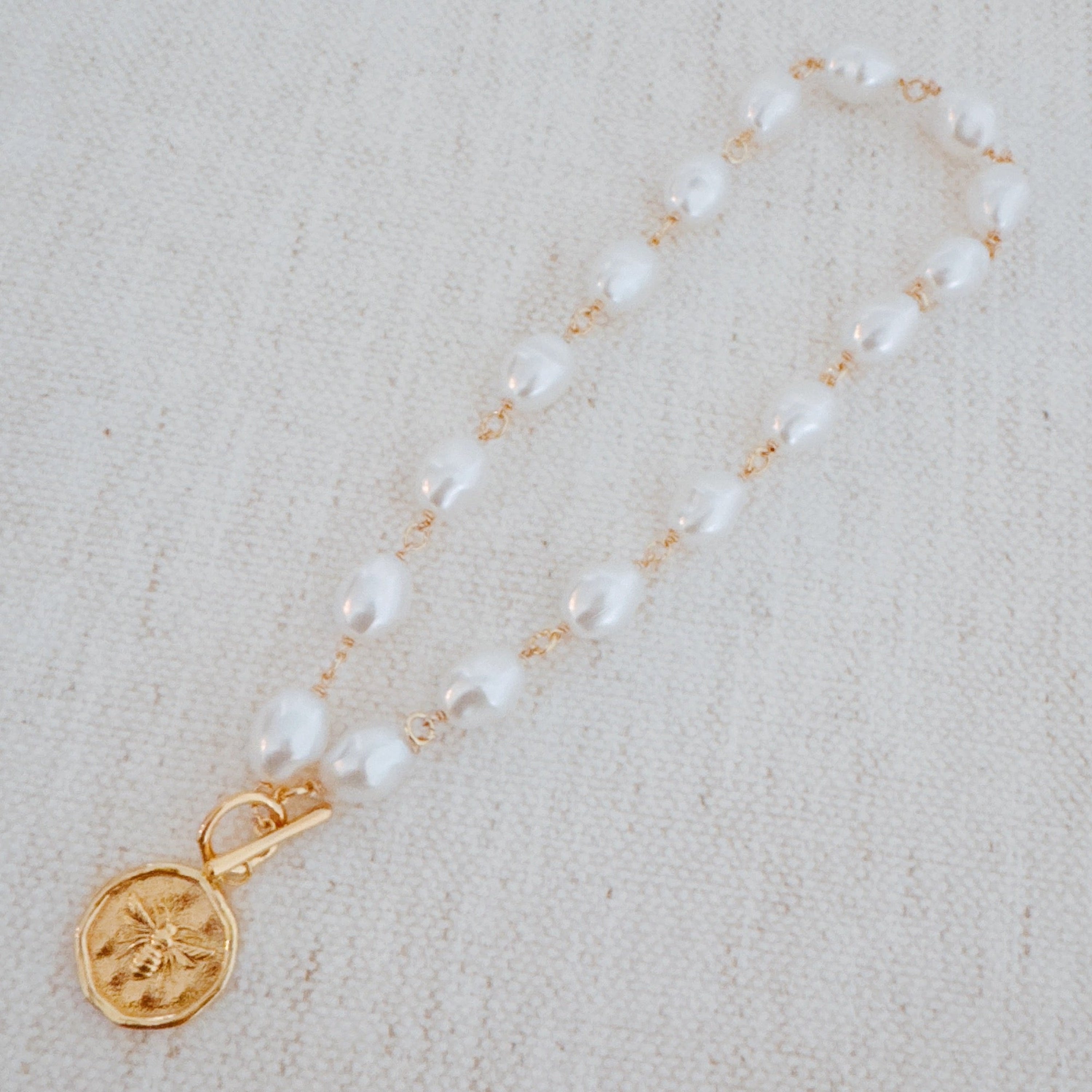 Golden Bee Baroque Necklace in - Jewelry photo
