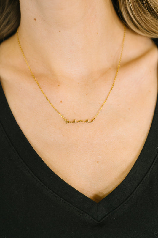 Golden Mama Necklace in - Womens photo