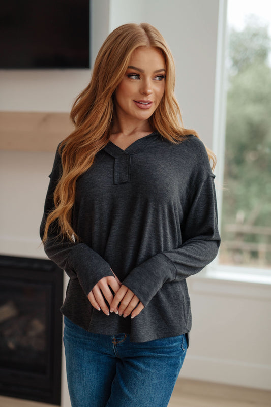 Good Luck Charm Long Sleeve Top in - Tops photo