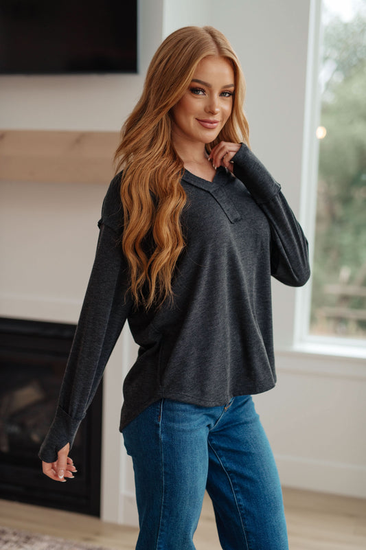 Good Luck Charm Long Sleeve Top in - Tops photo