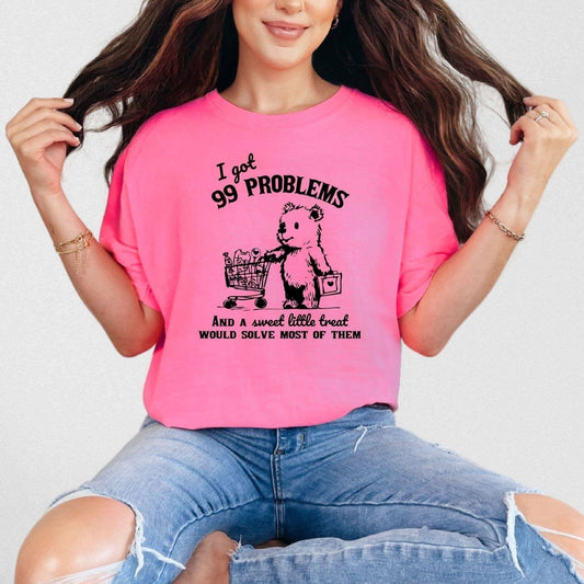99 Problems Graphic Tee in - Womens photo