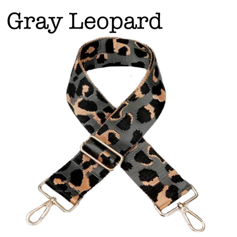 Bag Straps | 30 Styles in Gray Leopard - Bags photo