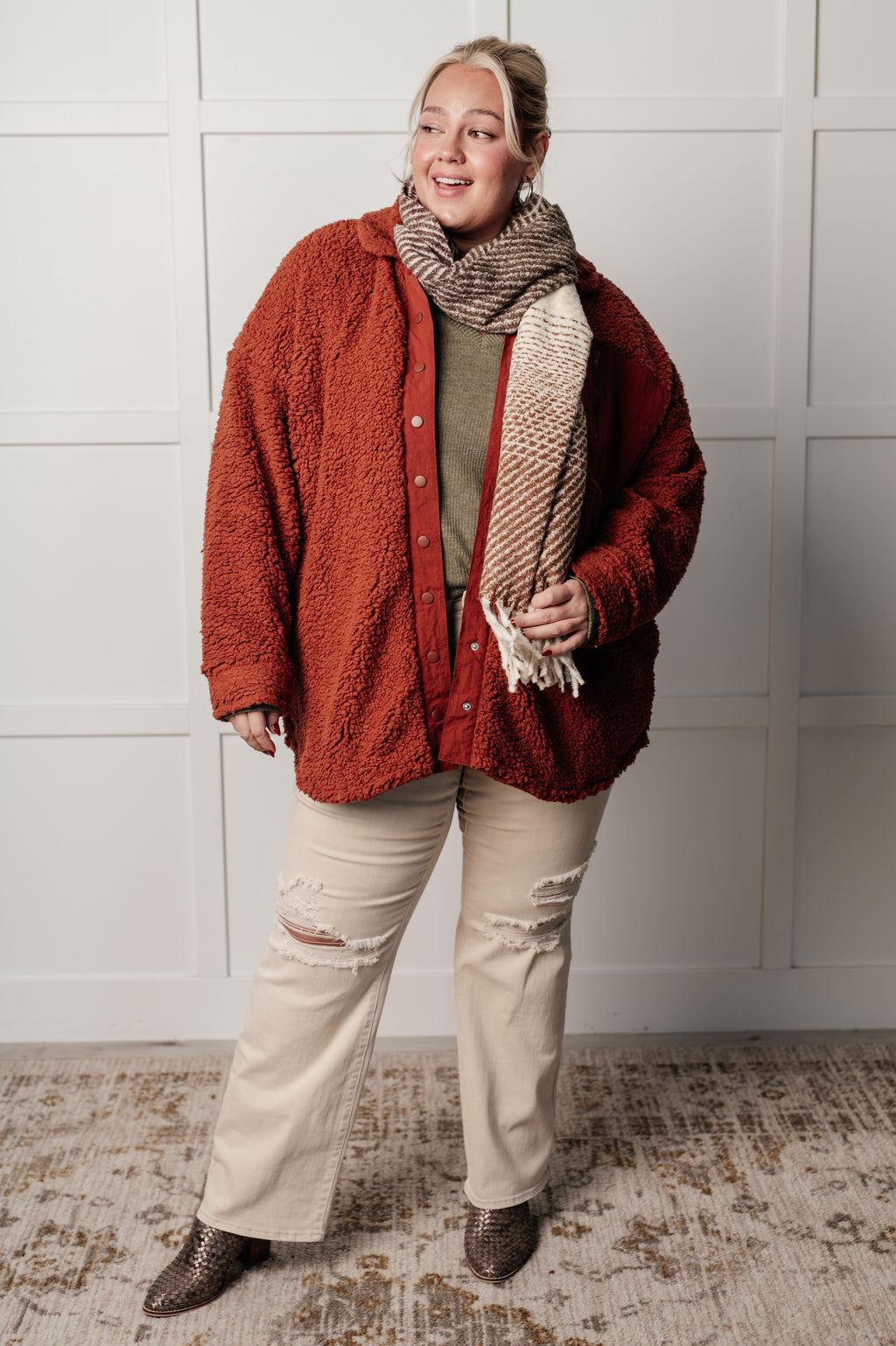 Growing Up Great Sherpa Jacket in - Layers photo