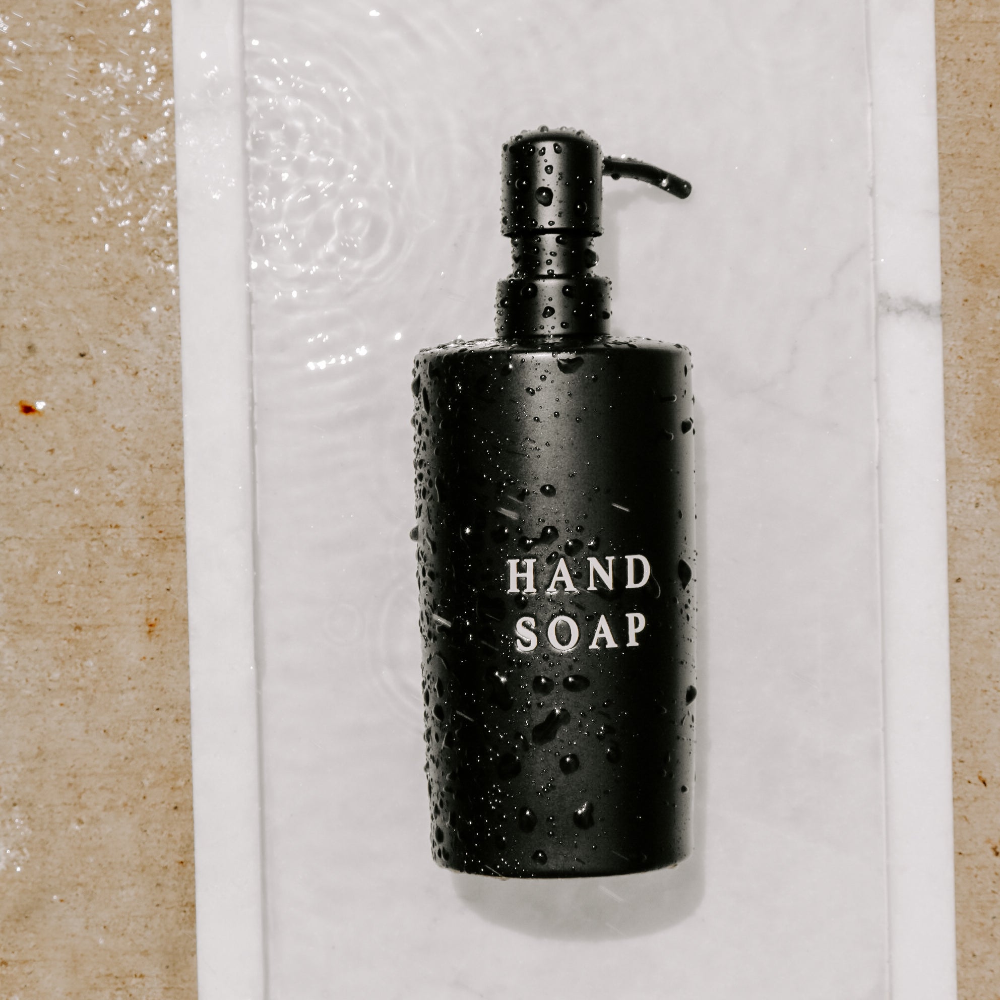 15oz Black Stoneware Hand Soap Dispenser in - Dispensers photo