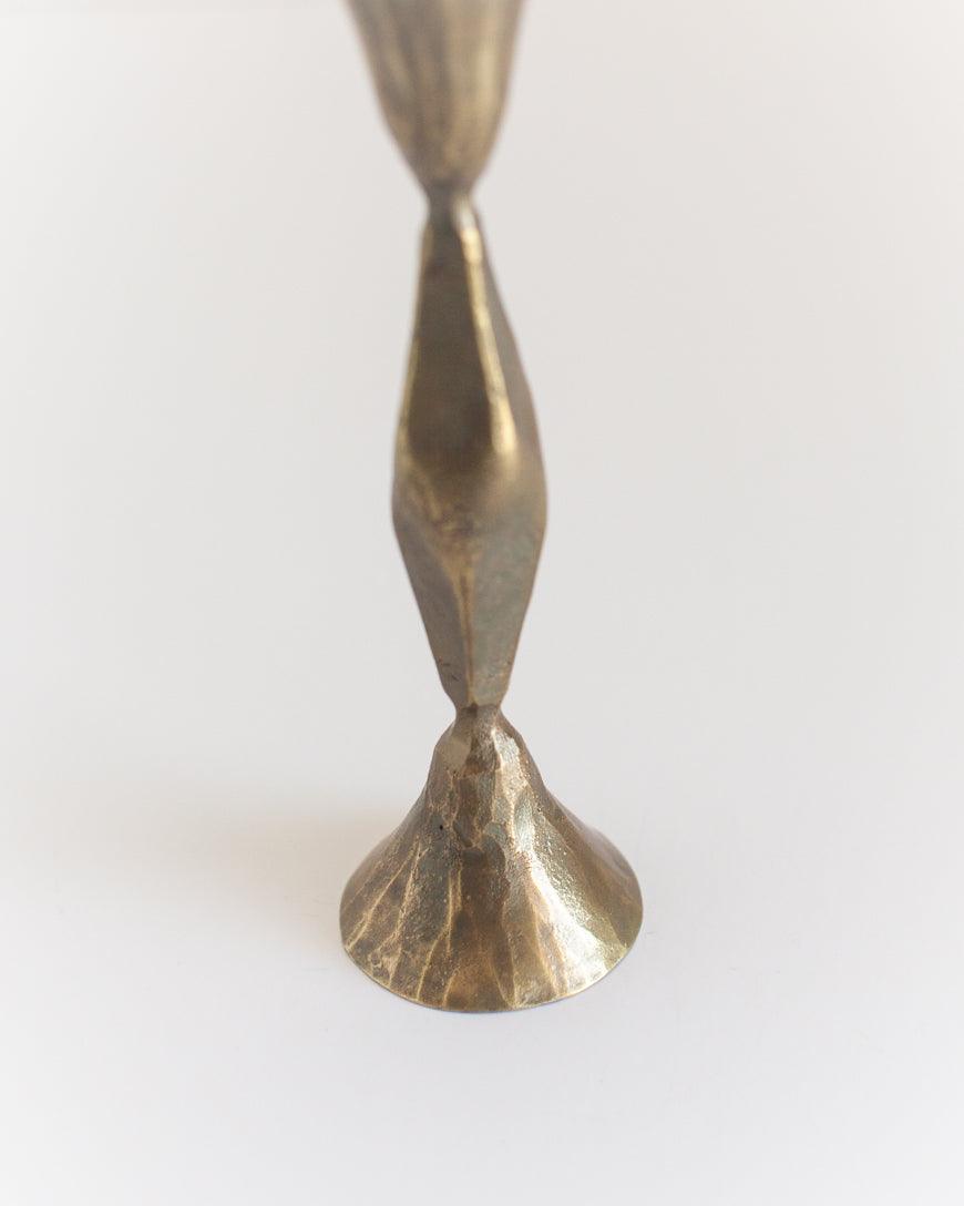 High Diamond Hand-Forged Iron Candle Stand